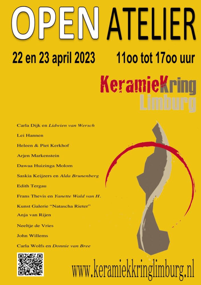 Keramiek Kring Limburg organiseert Open atelierdagen