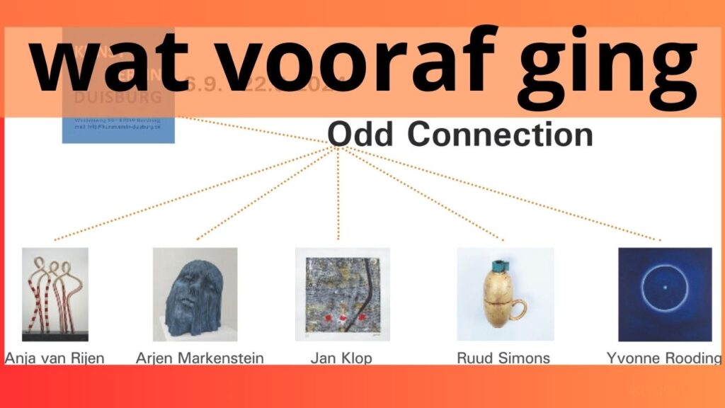 Wat vooraf ging | EXPOSITIE Odd Connection Kunstverein Duisburg